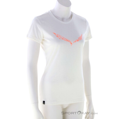 Salewa Solidlogo Dri-Release Damen T-Shirt-Weiss-38