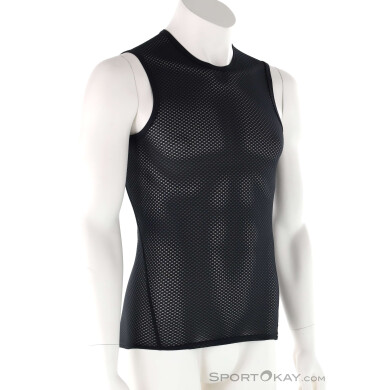 GripGrab Ultralight Mesh Sleeveless Base Layer Herren Funktionsshirt-Schwarz-XL