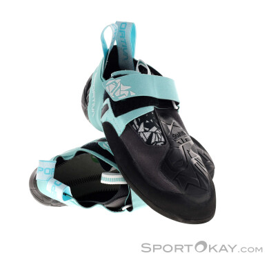 La Sportiva Skwama Vegan Damen Kletterschuhe-Hell-Blau-38,5