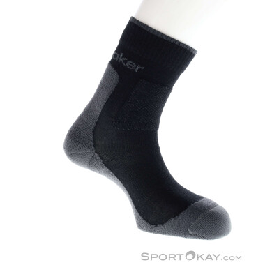 Icebreaker Hike+Medium Crew Herren Wandersocken-Schwarz-L
