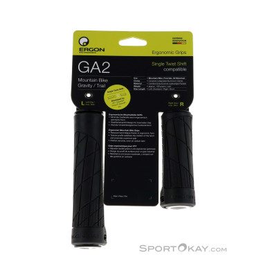 Ergon GA2 Single Twist Griffe-Schwarz-One Size