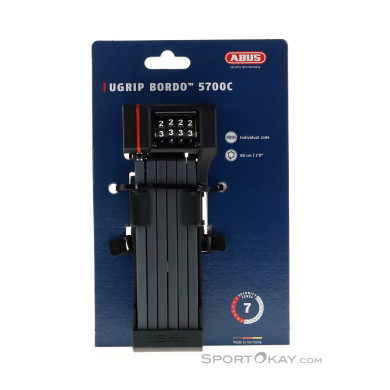 Abus uGrip Bordo 5700 + Halterung 80cm Fahrradschloss-Schwarz-One Size