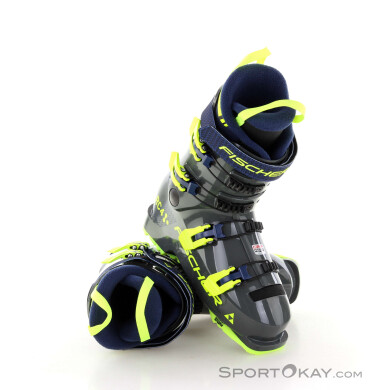 Fischer RC4 60 JR Kinder Skischuhe-Grau-25,5