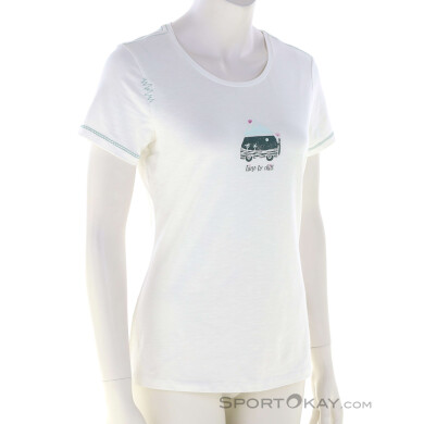 Chillaz Gandia Time To Chill Journey Damen T-Shirt-Weiss-34