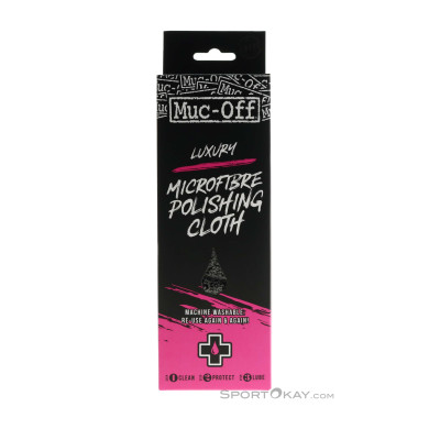 Muc Off Premium Microfibre Poliertuch-Hell-Grau-One Size
