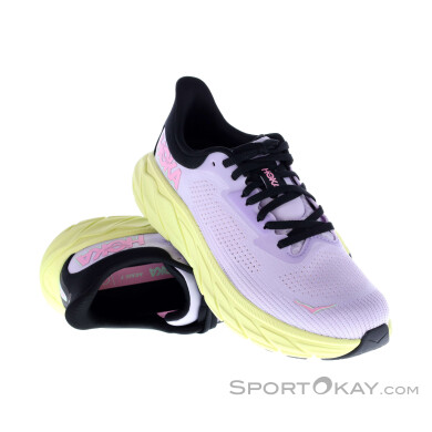 Hoka Arahi 7 Damen Laufschuhe-Pink-Rosa-8