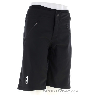 ION Logo Plus Herren Bikeshort mit Innenhose-Schwarz-L