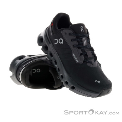 On Cloudrunner 2 Waterproof Damen Laufschuhe-Schwarz-8,5