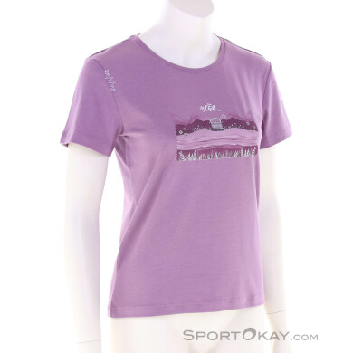 Chillaz Iseo Time To Chill Damen T-Shirt-Lila-XS