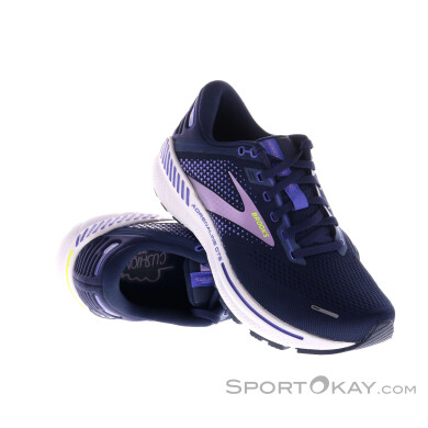 Brooks Adrenaline GTS 22 Damen Laufschuhe-Lila-6,5