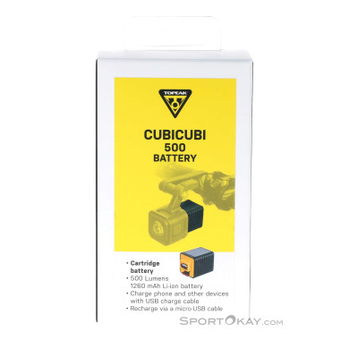 Topeak CubiCubi 1260mAh Akku Batterie-Schwarz-One Size