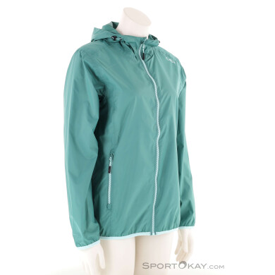 CMP Rain Fix Hood Damen Regenjacke-Grün-42