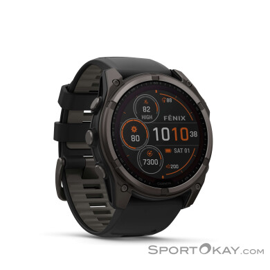 Garmin Fenix 8 Solar 51mm Sportuhr-Schwarz-One Size