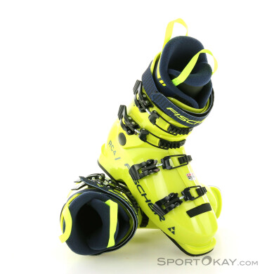 Fischer RC4 65 JR Kinder Skischuhe-Gelb-22,5