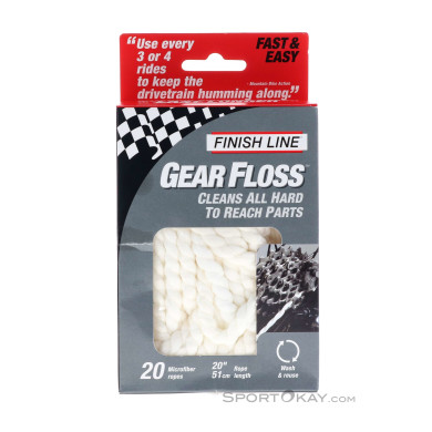 Finish Line GearFloss Reinigungsstrick Bike Zubehör-Weiss-One Size