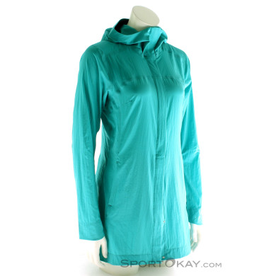 Arcteryx A2B Windbreaker Jacket Damen Mantel-Türkis-S
