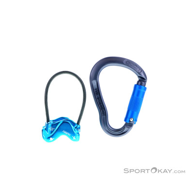 Ocun Belay Set Eagle Priple Hurry Sicherungsgerät-Blau-One Size
