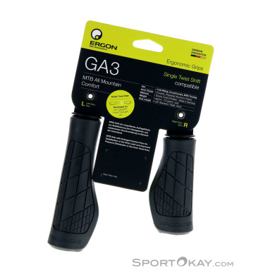 Ergon GA3 Single Twist Griffe-Schwarz-One Size