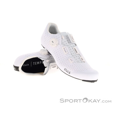 Fizik Tempo Decos Carbon Rennradschuhe-Weiss-43