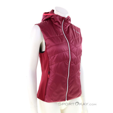 Löffler Hooded Vest PL60 Damen Tourenweste-Rot-34