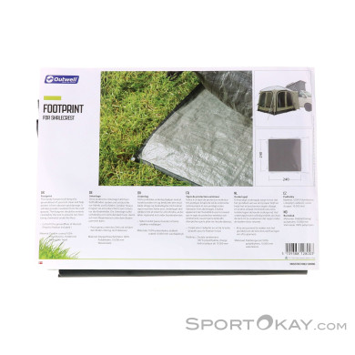 Outwell Shalecrest Zeltunterlage-Grau-One Size