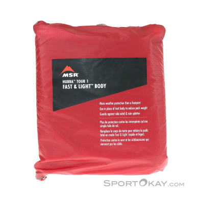 MSR Hubba Tour 1 Fast&Light Body Zelt Zubehör-Rot-One Size