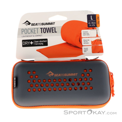 Sea to Summit Pocket L 120x60cm Handtuch-Orange-L