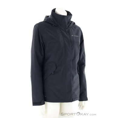 Vaude Rosemoor 3-in-1 Damen Outdoorjacke-Schwarz-36