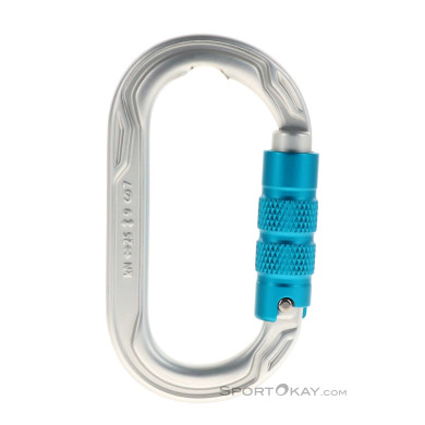 Edelrid Oval Power 2500 Triple Schnappkarabiner-Silber-One Size