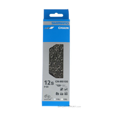 Shimano CN- M6100 12-fach 116GL Kette-Silber-One Size
