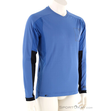 ION Traze AMP AFT L/S Herren Bikeshirt-Blau-M