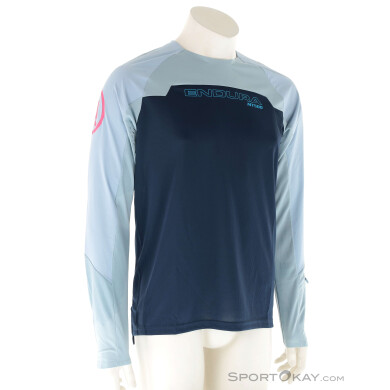 Endura MT500 Burner LS Herren Bikeshirt-Dunkel-Blau-L