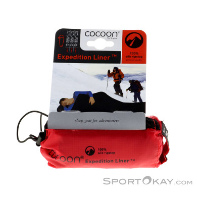 Cocoon Expedition Liner Schlafsack-Schwarz-200x80