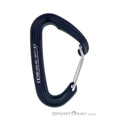 Metolius Bravo II Wiregate Schnappkarabiner-Schwarz-One Size