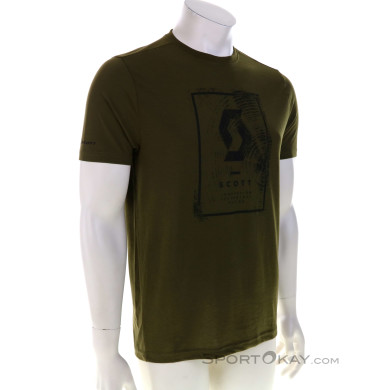 Scott Defined Dri Herren T-Shirt-Oliv-Dunkelgrün-S