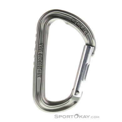 Ocun Falcon Straight Schnappkarabiner-Grau-One Size
