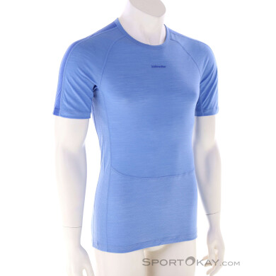 Icebreaker 125 ZoneKnit Merino S/S Herren Funktionsshirt-Hell-Blau-L