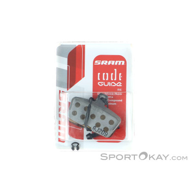 Sram Code 2011+ Disc Brake Pads Organisch Alu Bremsbeläge-Grau-One Size
