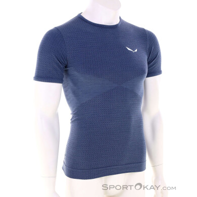 Salewa Zebru Med Warm Herren Funktionsshirt-Dunkel-Blau-M