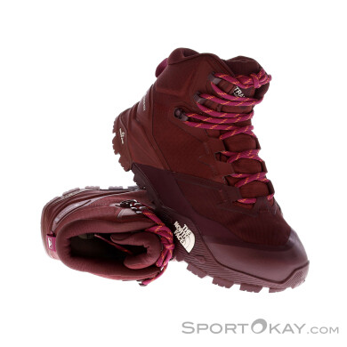The North Face Offtrail GTX Damen Wanderschuhe Gore-Tex-Dunkel-Rot-7,5