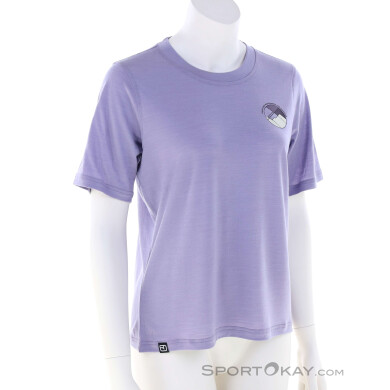 Ortovox 140 Cool Round Landscape TS Damen T-Shirt-Lila-L