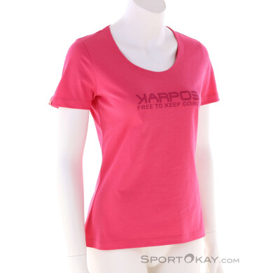Karpos Loma Cotton Damen T-Shirt-Pink-Rosa-M