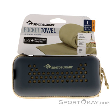 Sea to Summit Pocket L 120x60cm Handtuch-Beige-L