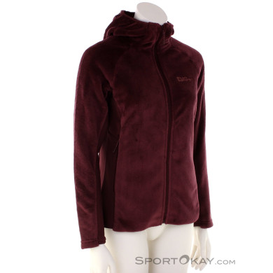 Jack Wolfskin Rotwand Hooded FZ Damen Fleecejacke-Braun-S