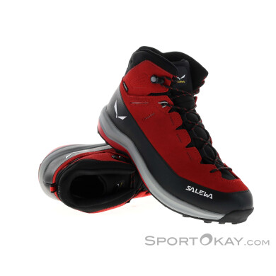 Salewa MTN Trainer 2 Mid PTX Kinder Wanderschuhe-Rot-30