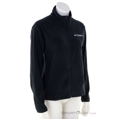 adidas Terrex Multi FZ Fleece Damen Fleecejacke-Schwarz-38