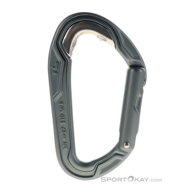 Edelrid Bulletproof Straight Schnappkarabiner-Silber-One Size
