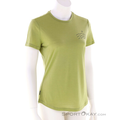 Icebreaker Merinomix 125 Cool-Lite Sphere Damen T-Shirt-Hell-Grün-S