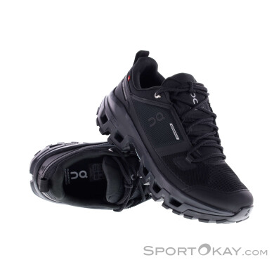 On Cloudrock Low WP Damen Wanderschuhe-Schwarz-9