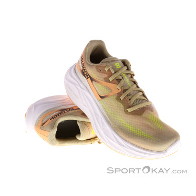 Salomon Aero Glide Damen Laufschuhe-Beige-6,5